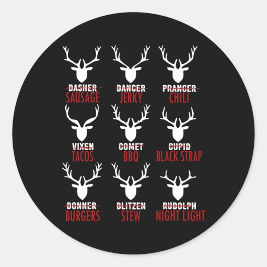 ディアソーセージジャークチリタコスBbq ラウンドシール (正面)