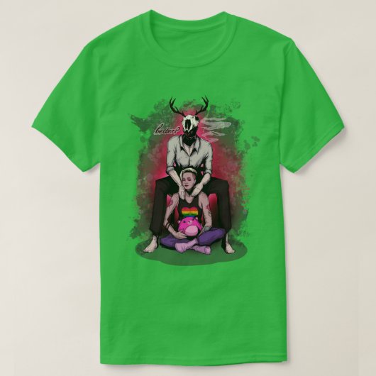 ディアダディ10アフターケアマッサージファインアートプリント Tシャツ (デザイン正面)