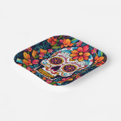 ディアデカラフルムエルトス☠️シュガースカル ペーパープレート (傾斜あり)