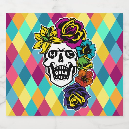 ディアデムエルトスデイオブザデッドシュガースカルカスタム ビールラベル (シングルラベル)