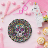 ディアデムエルトスデイオブザデッドマンダラハロウィーン ペーパープレート (パーティー)