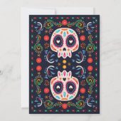 ディアデムエルトスバースデーパーティフィエスタメキシコスカル 招待状 (裏面)