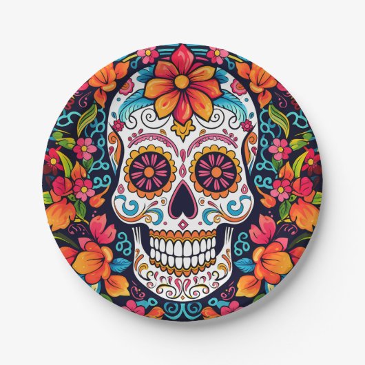 ディアデムエルトス☠️シュガースカル ペーパープレート (正面)