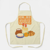 ディアデロスミュエルトスお祝い エプロン (正面)
