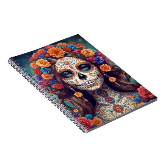 ディアデロスミュエルトスビューティフルウーマンノートブック ノートブック (右側)