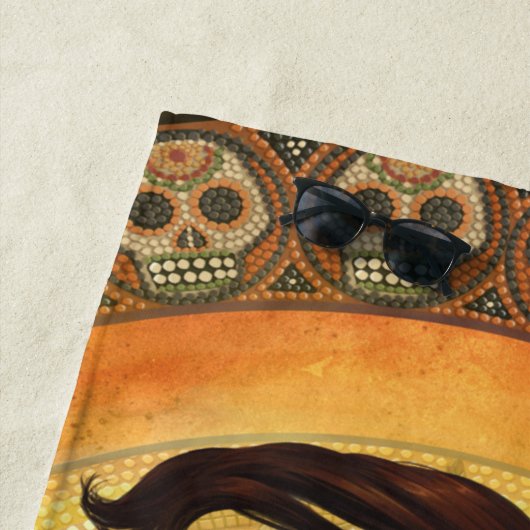 ディアデロスミュエルトス装飾用クッション ビーチタオル (インサイチュ)