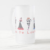 ディアデロスミュートスシンギングスケルトン フロストグラスビールジョッキ (正面左)