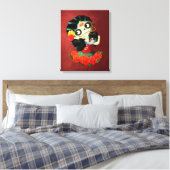 ディアデロスミュートスラブリーメキシコカトリナガール キャンバスプリント (インサイチュ (寝室))