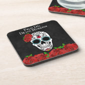 ディアデロスミュートスレッドターコイズシュガースカル コースター (左側)