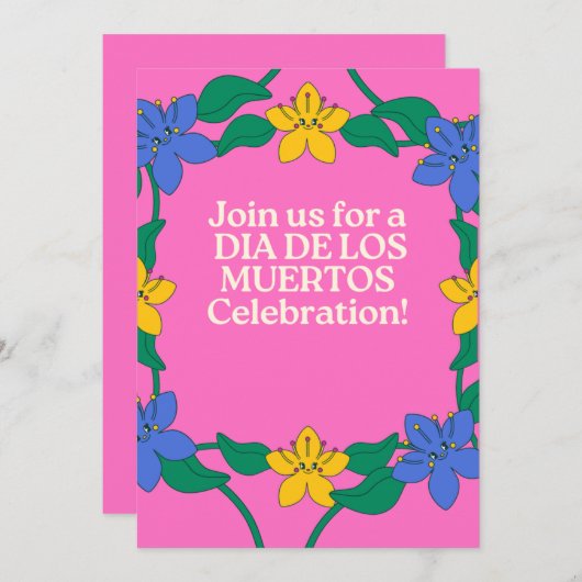 ディアデロスムエルトスインビタシオン招待状 招待状 (正面/裏面)