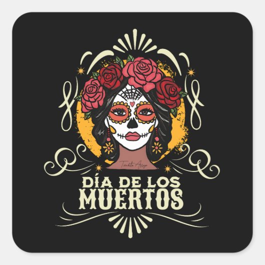 ディアデロスムエルトスカトリナコンロサス スクエアシール (正面)