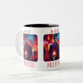 ディアデロスムエルトスカトリンコンカラベラ ツートーンマグカップ (正面左)