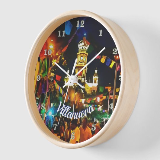 ディアデロスムエルトスグアダルーペチャーチPV-190130 壁時計 (傾斜)