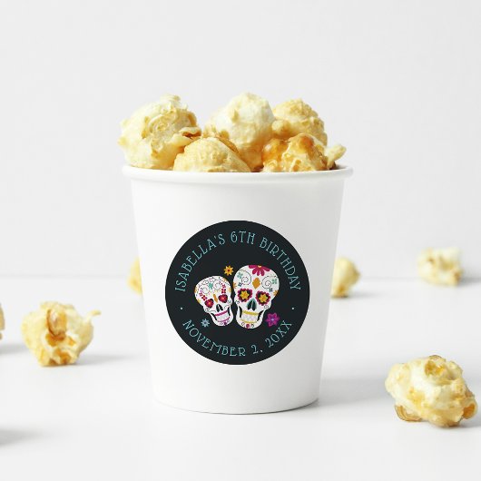 ディアデロスムエルトスシュガースカルバースデーパーティー ラウンドシール