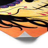 ディアデロスムエルトススケルトンエマプリント ポスター (角)