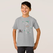 ディアデロスムエルトススケルトン Tシャツ (正面フル)