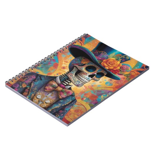 ディアデロスムエルトスダッパースケルトン ノートブック (左側)