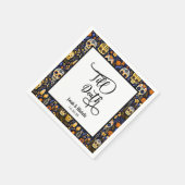 ディアデロスムエルトスティルデスパーティー結婚ズ スタンダードカクテルナプキン (角)