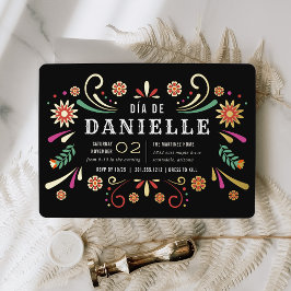 ディアデロスムエルトステーマバースデーパーティー 箔招待状