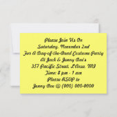 ディアデロスムエルトスデイオブザデッド招待状 招待状 (裏面)