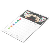 ディアデロスムエルトスバンコゲームスコアカード ノートパッド (アングル)