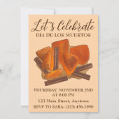 ディアデロスムエルトスメキシカンカラバザエンタカフード 招待状 (正面)