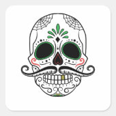 ディアデロスムエルトスメキシカンハロウィーンフィエスタ スクエアシール (正面)