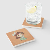 ディアデロスムエルトスヴィンテージドール ストーンコースター (横)