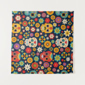 ディアデロスムエルトスヴィンテージ タペストリー (正面(横))