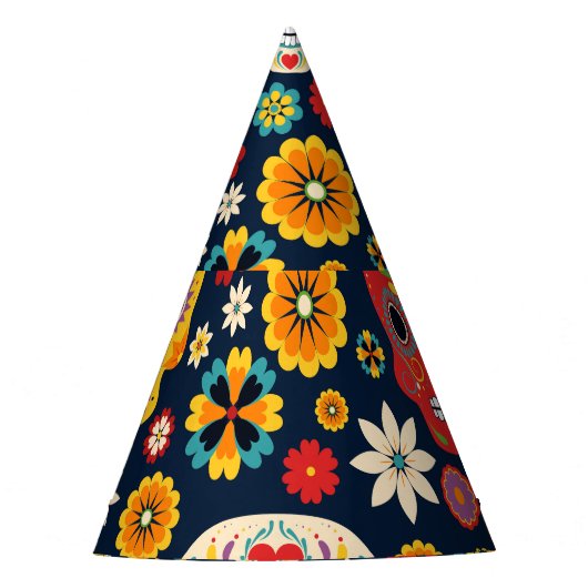 ディアデロスムエルトスヴィンテージ パーティーハット (正面)