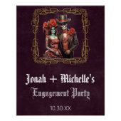 ディアデロスムエルトス婚約パーティウェルカムサイン ポスター (正面)