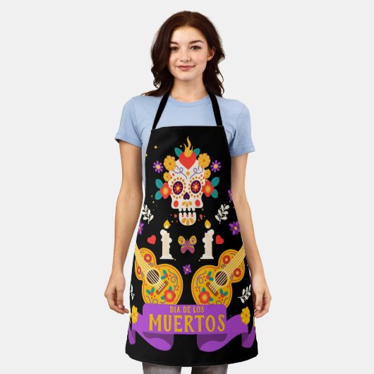 ディアデロスムエルトス エプロン (着用した状態)