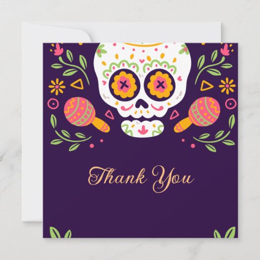 ディアデロスムエルトス サンキューカード (正面)