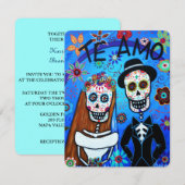 ディアデロスムエルト結婚スズ 招待状 (正面/裏面)