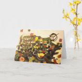 ディアトラクターグリーティングカード カード (黄色い花)