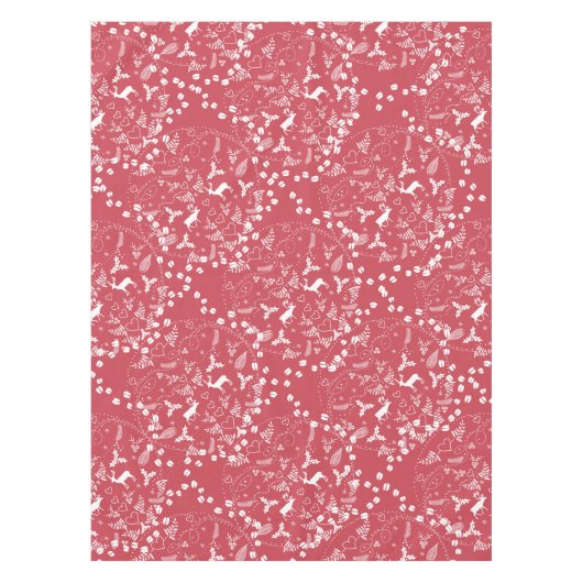 ディアトラックスパターンコテージ狩りロッジ テーブルクロス (正面)