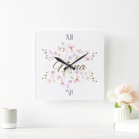 ディアナのお母さんの日のプレゼント、お誕生日 スクエア壁時計 (ホーム)