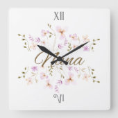 ディアナのお母さんの日のプレゼント、お誕生日 スクエア壁時計 (正面)