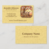 ディアニューイングランドメープルツリーオータムイエロー 名刺 (正面/裏面)