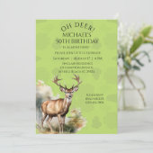 ディアハンターカモフラージュ誕生日招待状 招待状 (スタンド正面)