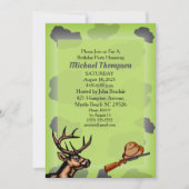 ディアハンターカモフラージュ誕生日招待状 招待状 (正面)