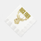 ディアハンターバックフィデンポリティカルアンチ-バイデン氏ウォールH 縁ありランチョンナプキン (角)