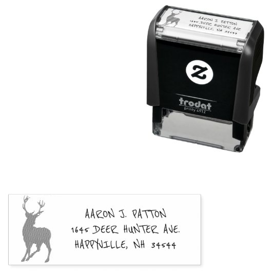 ディアハンター差出人住所 セルフインキングスタンプ (インサイチュ)