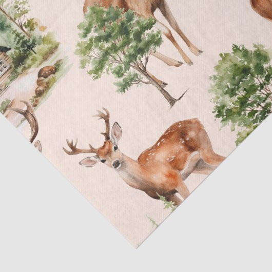 ディアハンター自然素朴ホリデークリスマス 薄葉紙 (詳細)