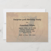 ディアハンター〔雄ジカの〕枝角ズ誕生日 招待状 (裏面)