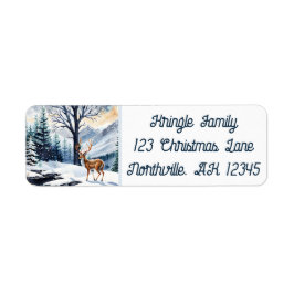 ディアバイザスノーレイククリスマス差出人住所 ラベル