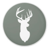 ディアバックヘッドドロワプル迷彩柄グリーン セラミックノブ (正面)