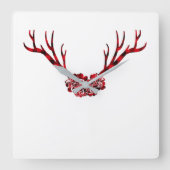 ディアバッファロー スクエア壁時計 (正面)