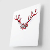 ディアバッファロー スクエア壁時計 (傾斜)