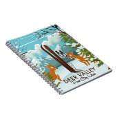 ディアバレーパークシティユタスキートラベルポスター ノートブック (右側)